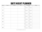 Date Night Planner