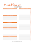 Halloween Party Grocery List